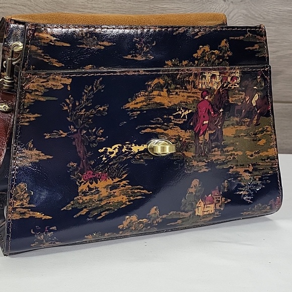 Patricia Nash Kent Countryside Crossbody Shoulder Bag Satchel Purse Tote - Picture 11 of 16